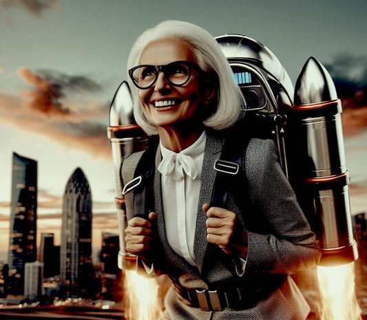 Elder Business Woman JetPack