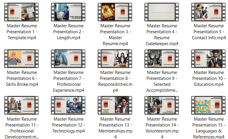 Master Resume Presentation [Complete Tutorial] Step by Step