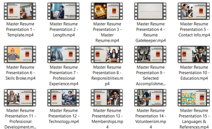 Master Resume Presentation [Complete Tutorial] Step by Step